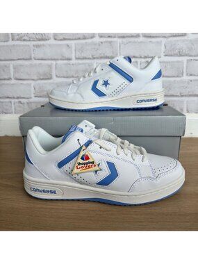 ⭐Converse Weapon Low Blue White Sz 10 Men's Shoes Open Sky Sneakers A12745C